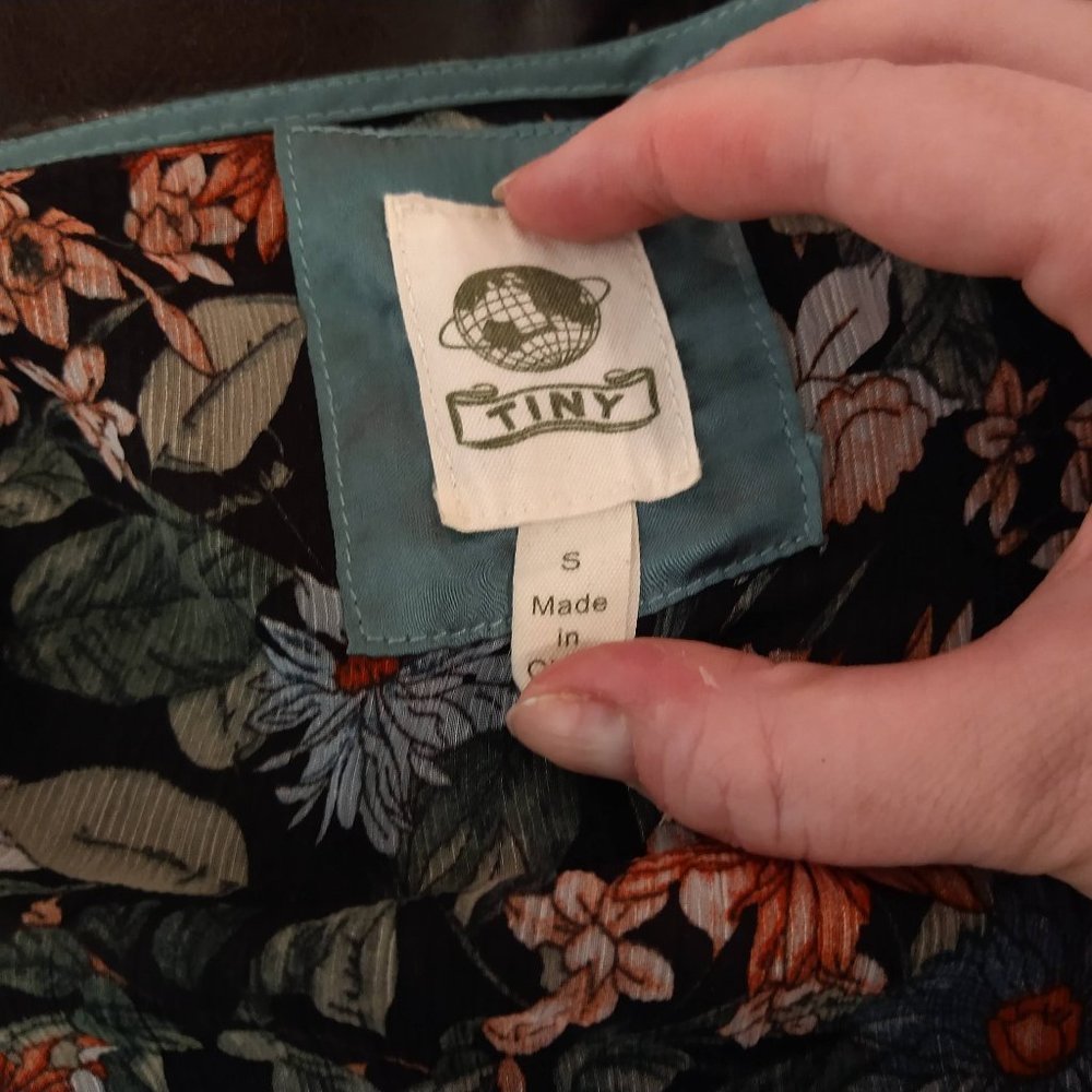 Tiny By Anthropologie Patchwork Floral Wrap Top - image 3